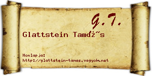Glattstein Tamás névjegykártya